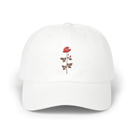 Classic Dad Cap - Unisex Design - Maison Baron - Single Rose - Maison Baron