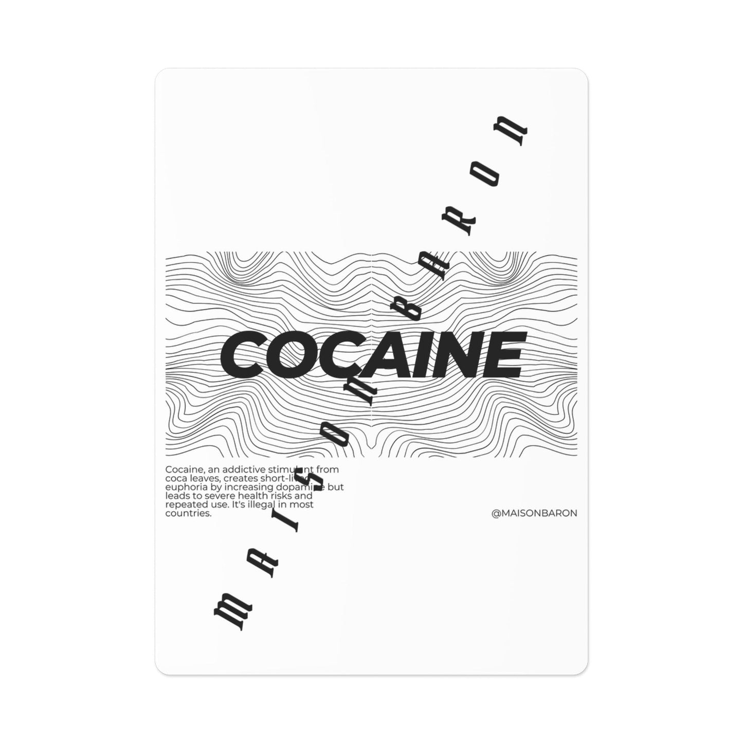 Poker Cards Set - Playing for Cocaine - Maison Baron - Maison Baron