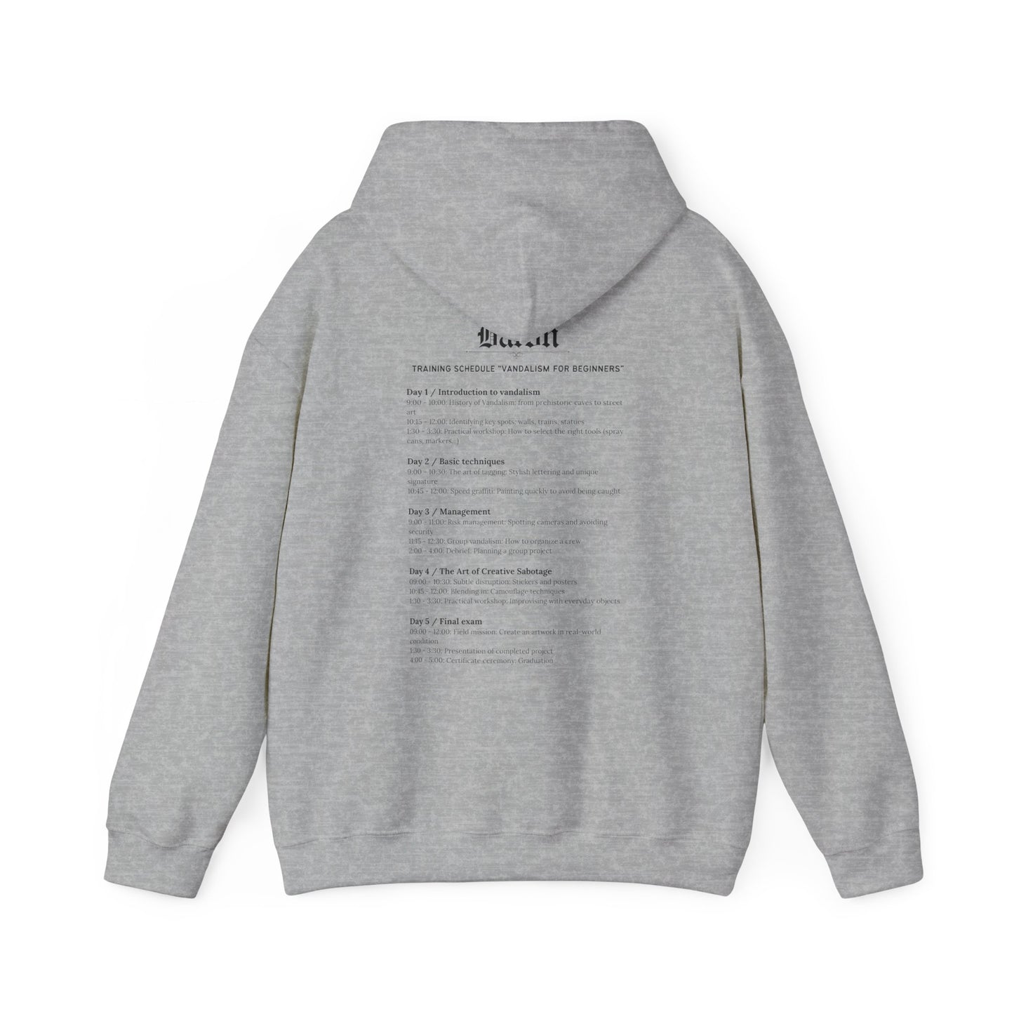 'Vandalism for Beginners' - Unisex Heavy Blend™ Hooded Sweatshirt - Maison Baron - Maison Baron