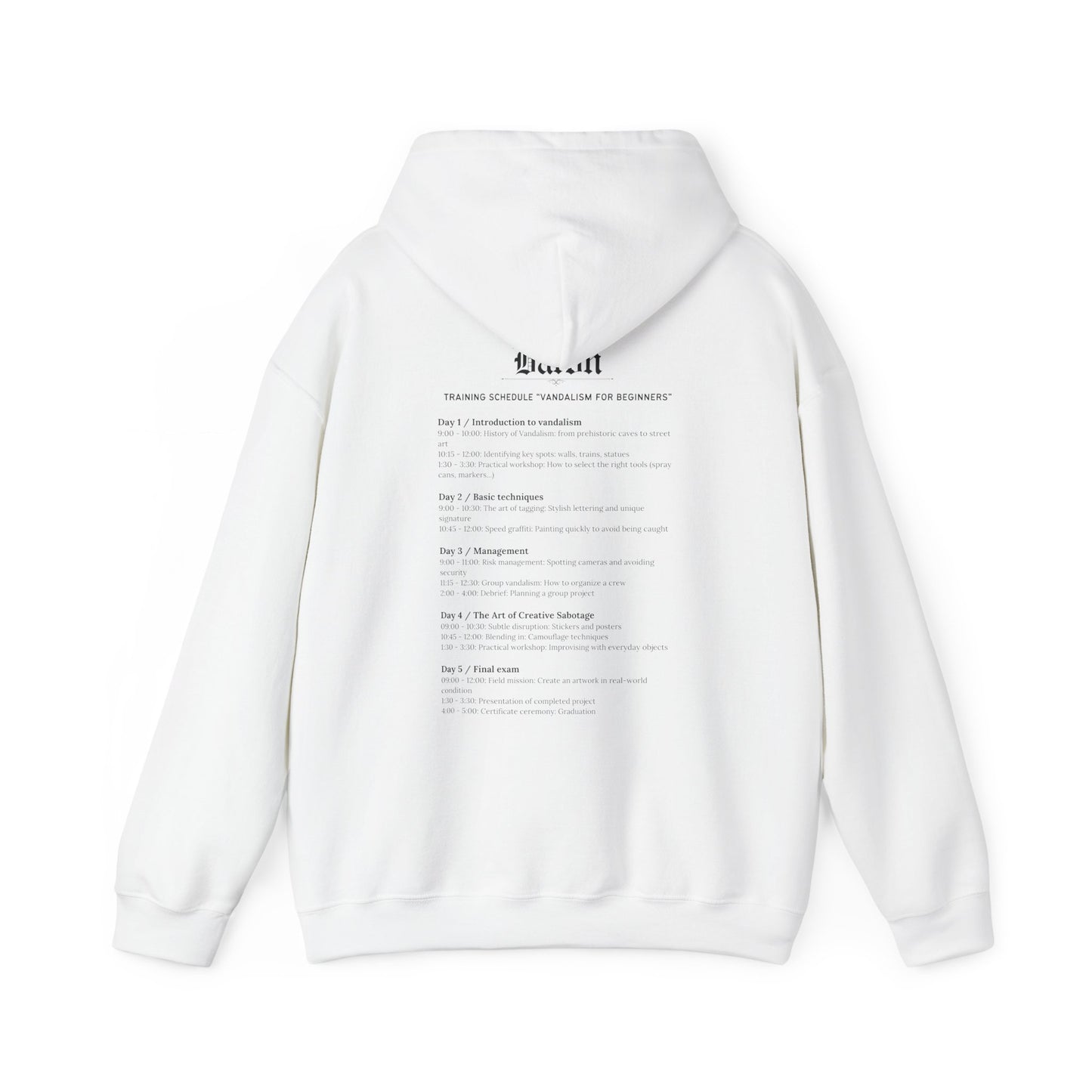 'Vandalism for Beginners' - Unisex Heavy Blend™ Hooded Sweatshirt - Maison Baron - Maison Baron