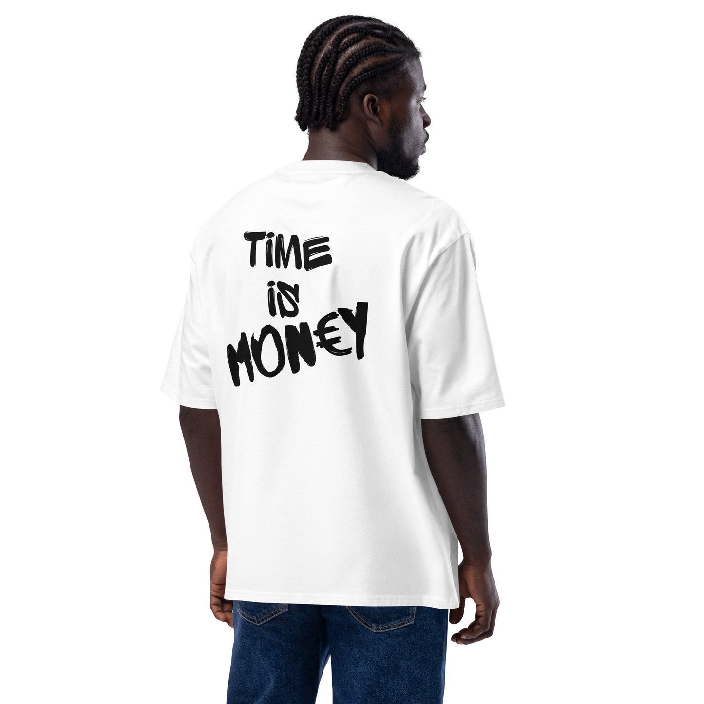 'Time is Money' Oversized Heavyweight T-Shirt